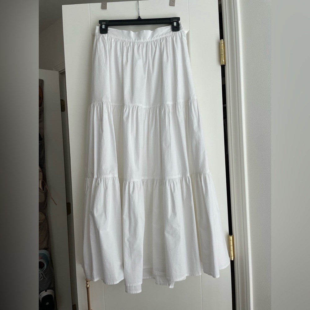 Xirena Tiered Maxi Skirt in White